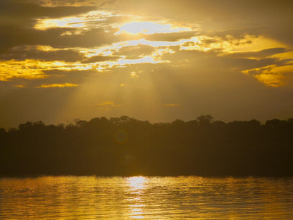 Rainbow River Lodge, Deluxe Chalets, Sepia Tones, Sky, Nature, Sunset