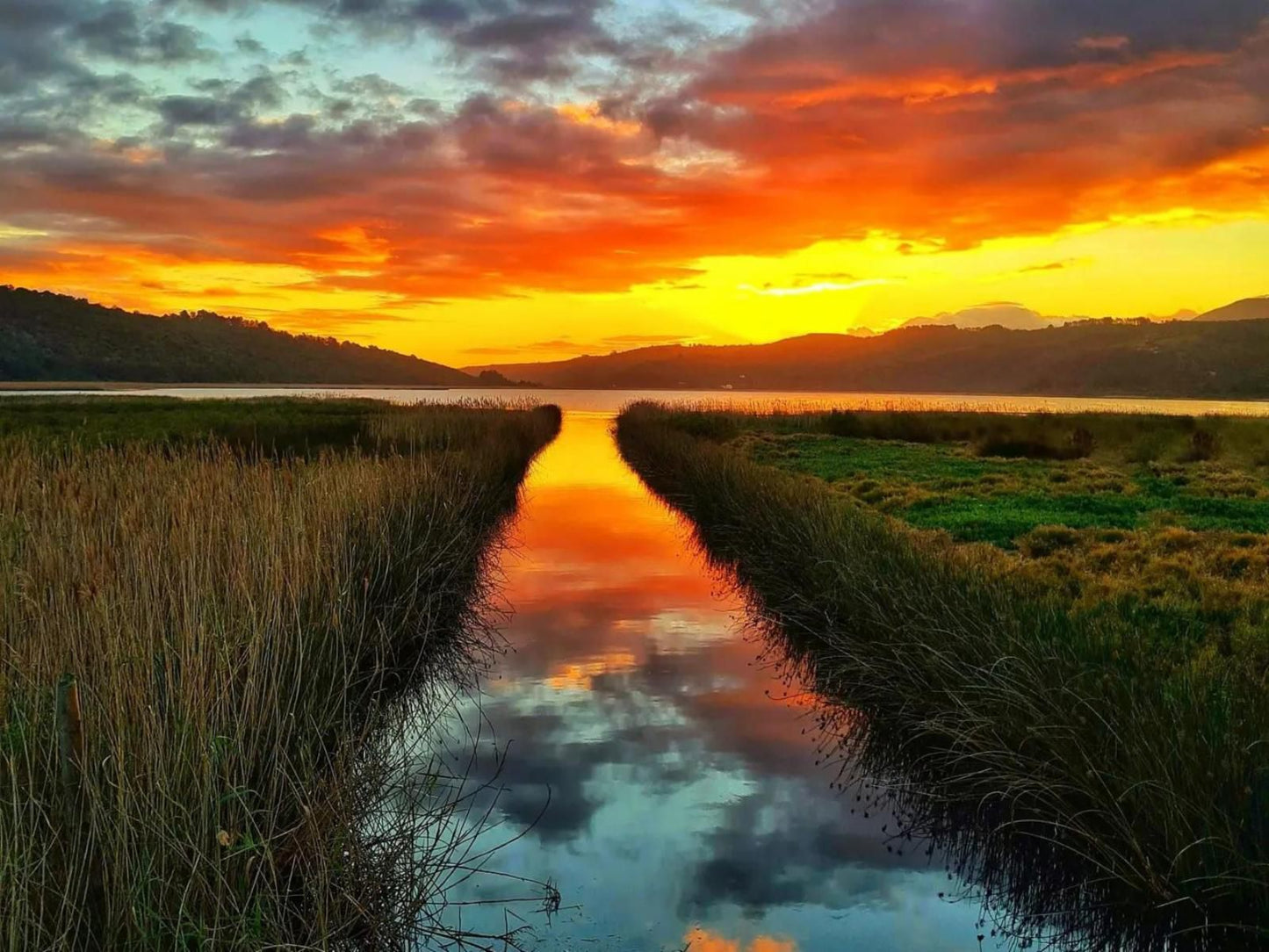 Reflections Eco Reserve Wilderness Western Cape South Africa Sky, Nature, Sunset