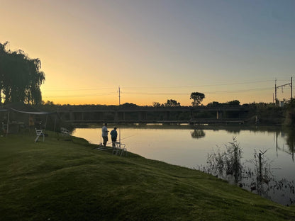 Reinheim River Chalets Glen Bloemfontein Free State South Africa Palm Tree, Plant, Nature, Wood, River, Waters, Golfing, Ball Game, Sport, Sunset, Sky