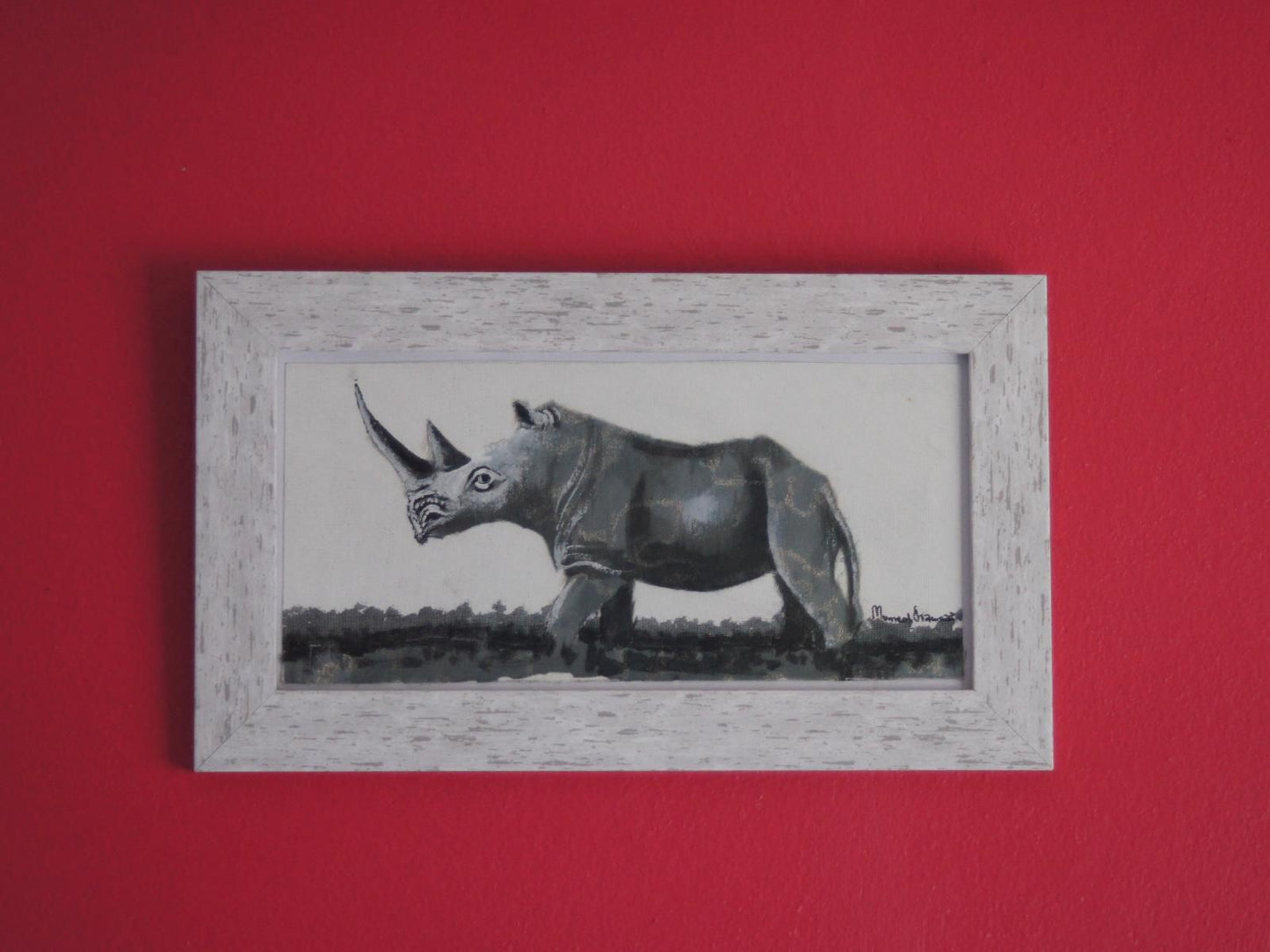 Rhino House Mogwase North West Province South Africa Rhino, Mammal, Animal, Herbivore, Picture Frame, Art