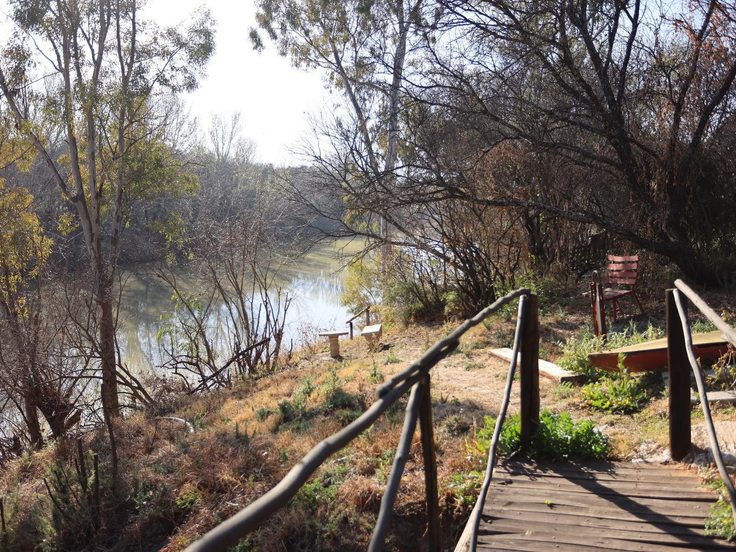 Riverstay Accommodation Kroonstad Free State South Africa Bridge, Architecture, River, Nature, Waters, Tree, Plant, Wood