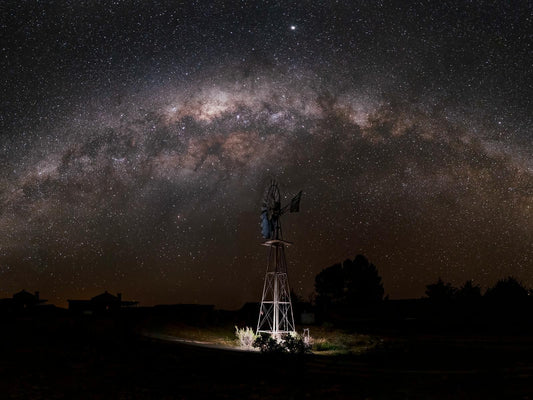 Rogge Cloof Sutherland Northern Cape South Africa Windmill, Building, Architecture, Astronomy, Nature, Night Sky