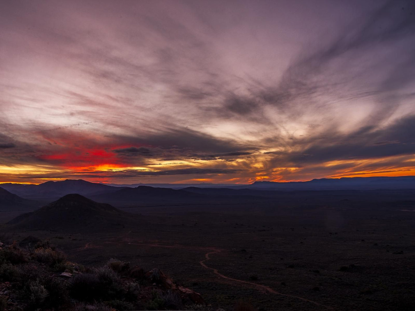 Rooilande Guest Farm Laingsburg Western Cape South Africa Nature, Sunset, Sky