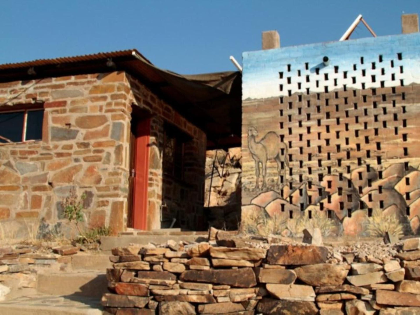 Rostock Ritz Desert Lodge, Campsites, Building, Architecture, Wall