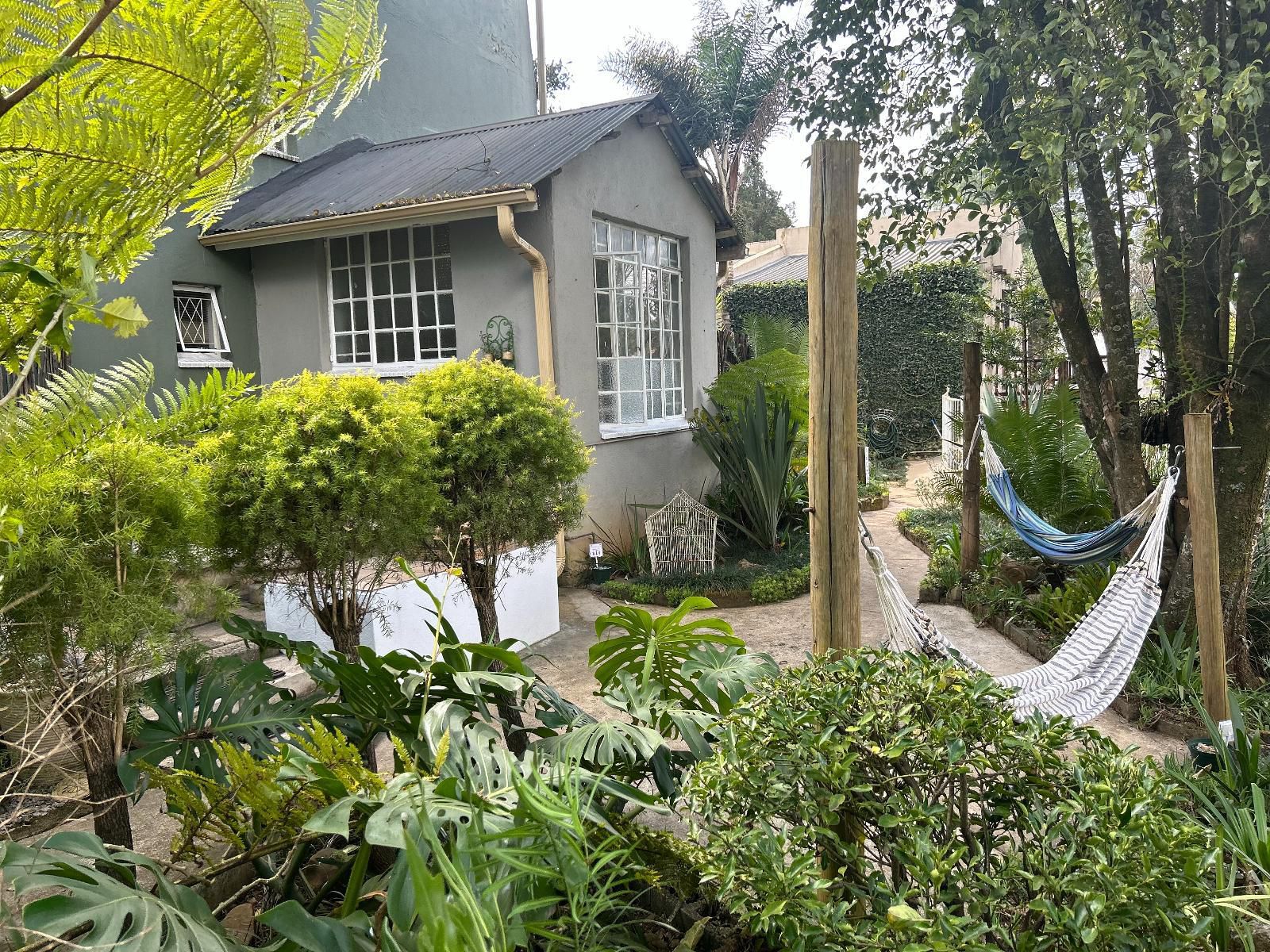 Sabie Self Catering Apartments, Apartment C, One  bedroom, one bathroom, House, Building, Architecture, Palm Tree, Plant, Nature, Wood, Garden