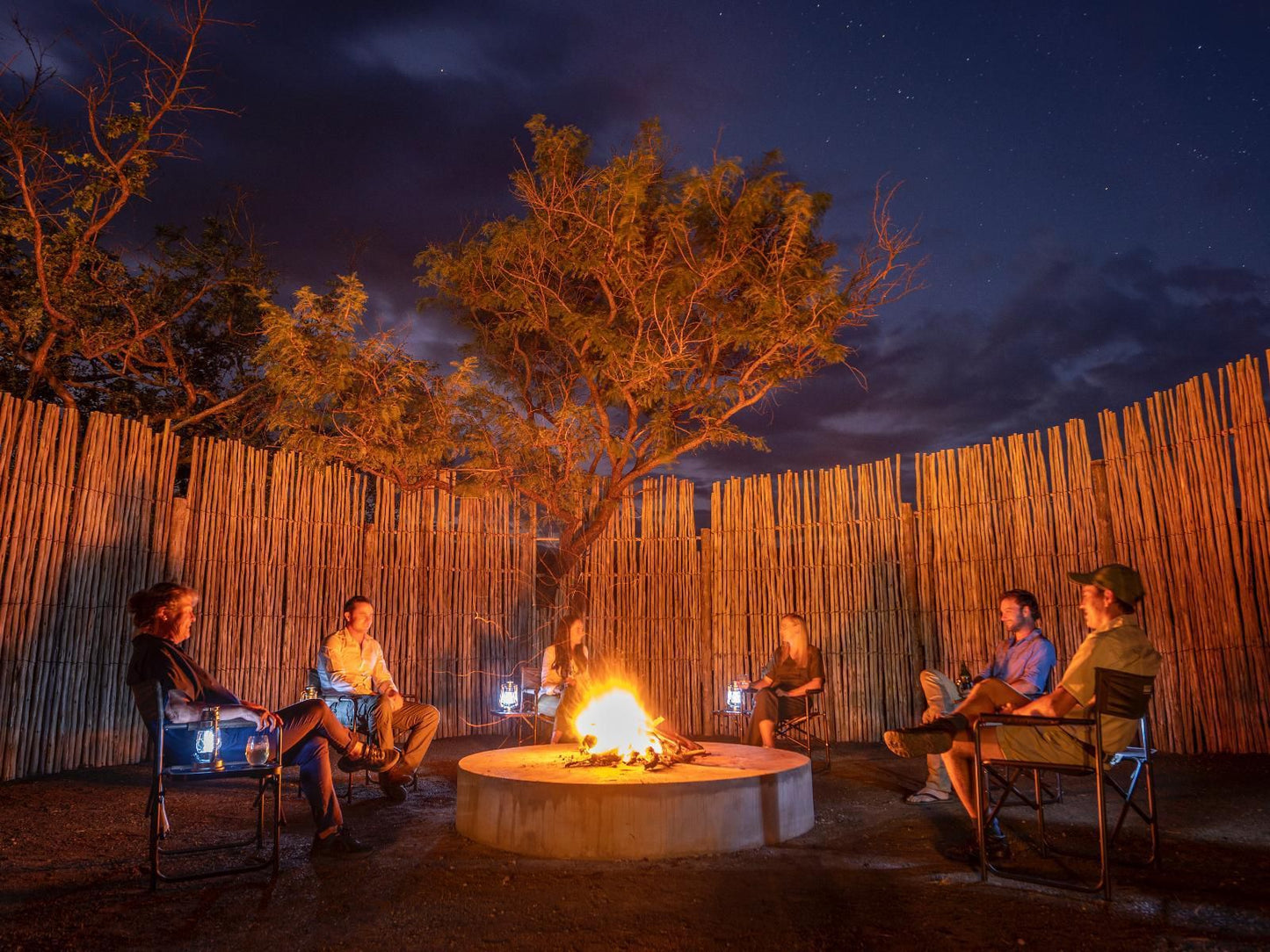 Sasi Bush Lodge, Colorful, Fire, Nature, Night Sky, Person