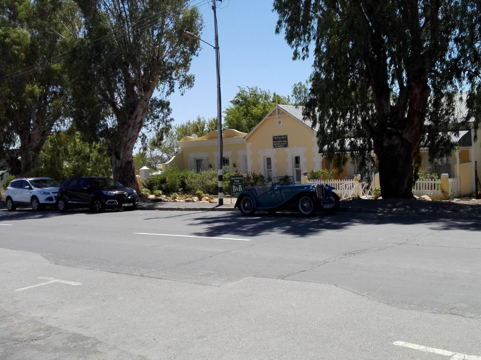 Saxe Coburg Lodge Prince Albert Western Cape South Africa House, Building, Architecture, Palm Tree, Plant, Nature, Wood, Sign, Street, Vehicle