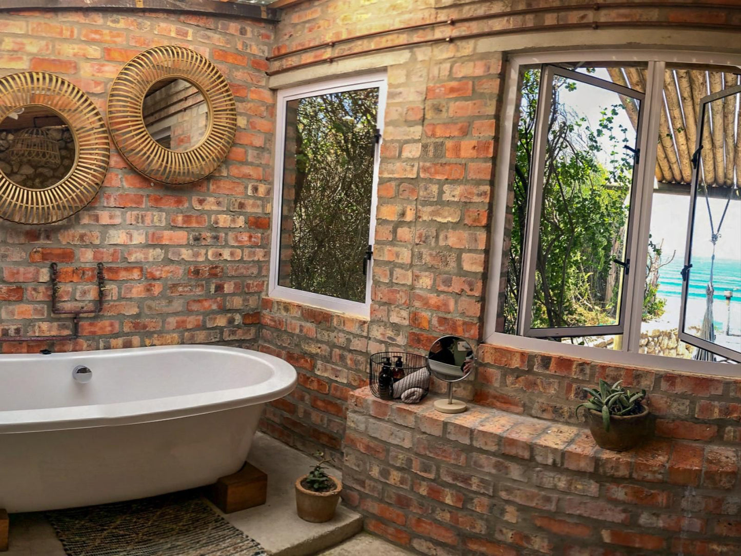 Seeplaas Guesthouse Bergsig Groot Brakrivier Great Brak River Western Cape South Africa House, Building, Architecture, Bathroom, Brick Texture, Texture