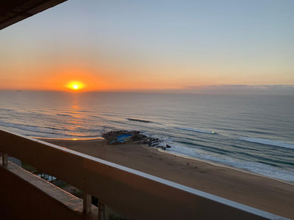 Serene Seascape Apartments Amanzimtoti Kwazulu Natal South Africa Beach, Nature, Sand, Ocean, Waters, Sunset, Sky