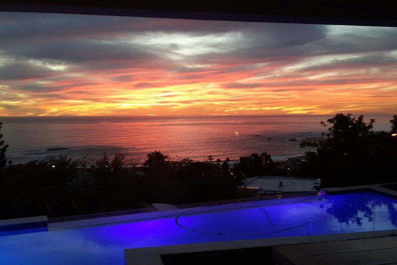 Serenity By The Sea Camps Bay Cape Town Western Cape South Africa Beach, Nature, Sand, Palm Tree, Plant, Wood, Sky, Framing, Ocean, Waters, Sunset, Swimming Pool