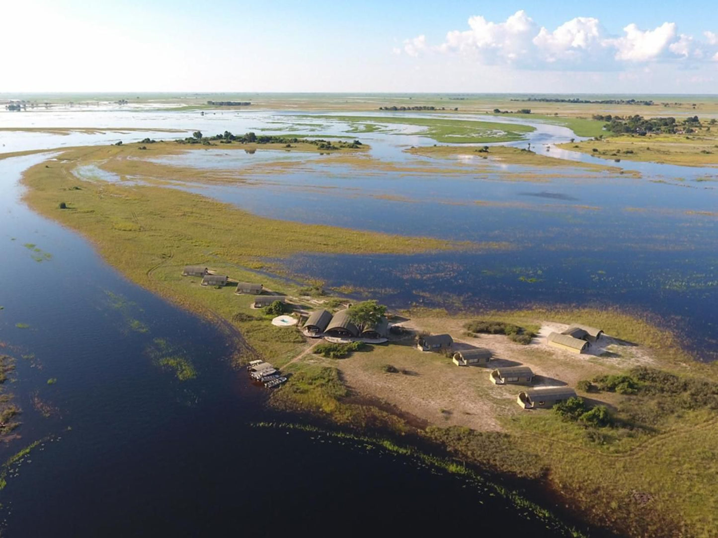 Serondela Lodge, Island, Nature, Aerial Photography