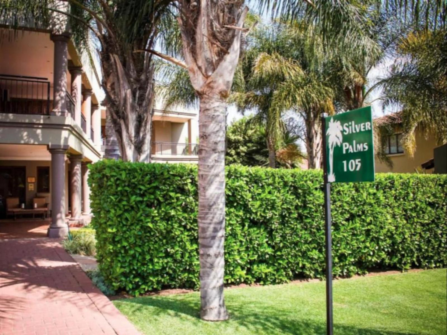 Silver Palms Silver Lakes Pretoria Tshwane Gauteng South Africa House, Building, Architecture, Palm Tree, Plant, Nature, Wood, Sign, Garden