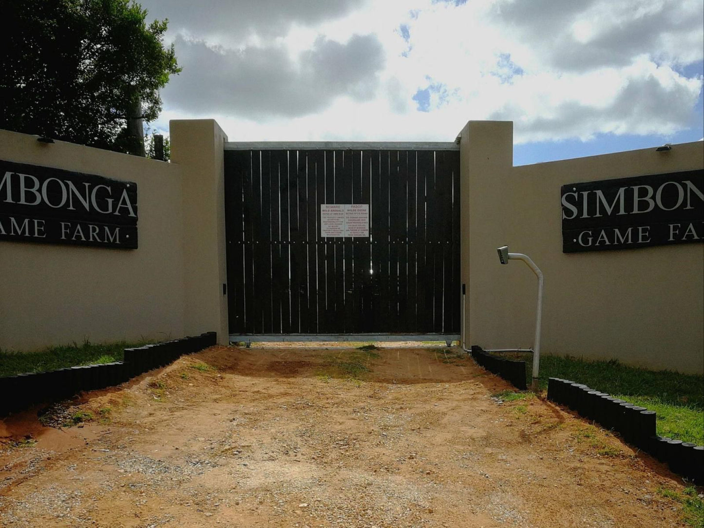 Simbonga Game Farm And Sanctuary Thornhill Port Elizabeth Eastern Cape South Africa Gate, Architecture, Palm Tree, Plant, Nature, Wood, Rainbow, Shipping Container