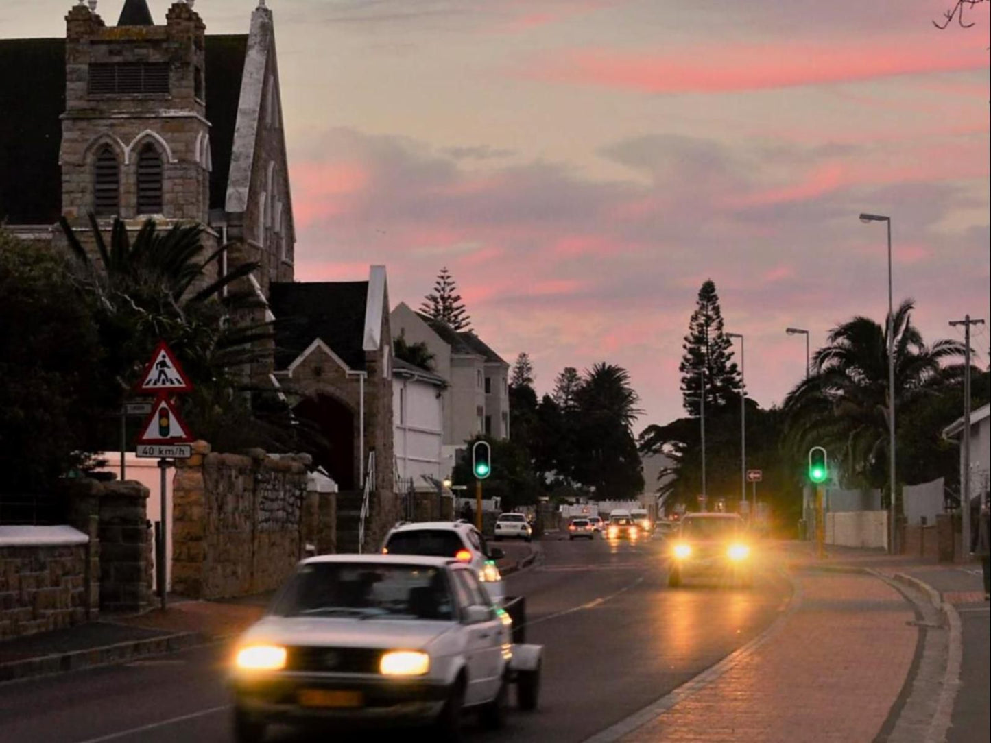 Sonnekus Guest House St James Cape Town Western Cape South Africa Palm Tree, Plant, Nature, Wood, Tower, Building, Architecture, Church, Religion, Street, Car, Vehicle