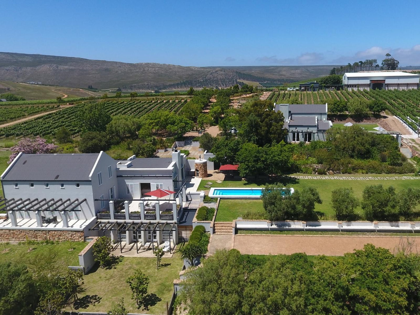 South Hill Guesthouse Bot River Western Cape South Africa Complementary Colors, House, Building, Architecture, Aerial Photography