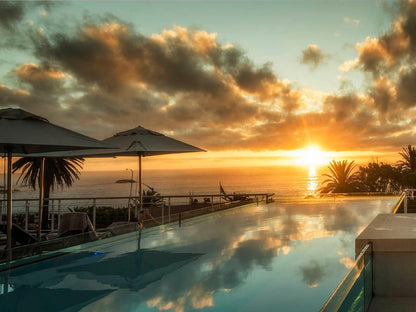 South Beach Camps Bay Camps Bay Cape Town Western Cape South Africa Beach, Nature, Sand, Palm Tree, Plant, Wood, Sky, Ocean, Waters, Sunset, Swimming Pool