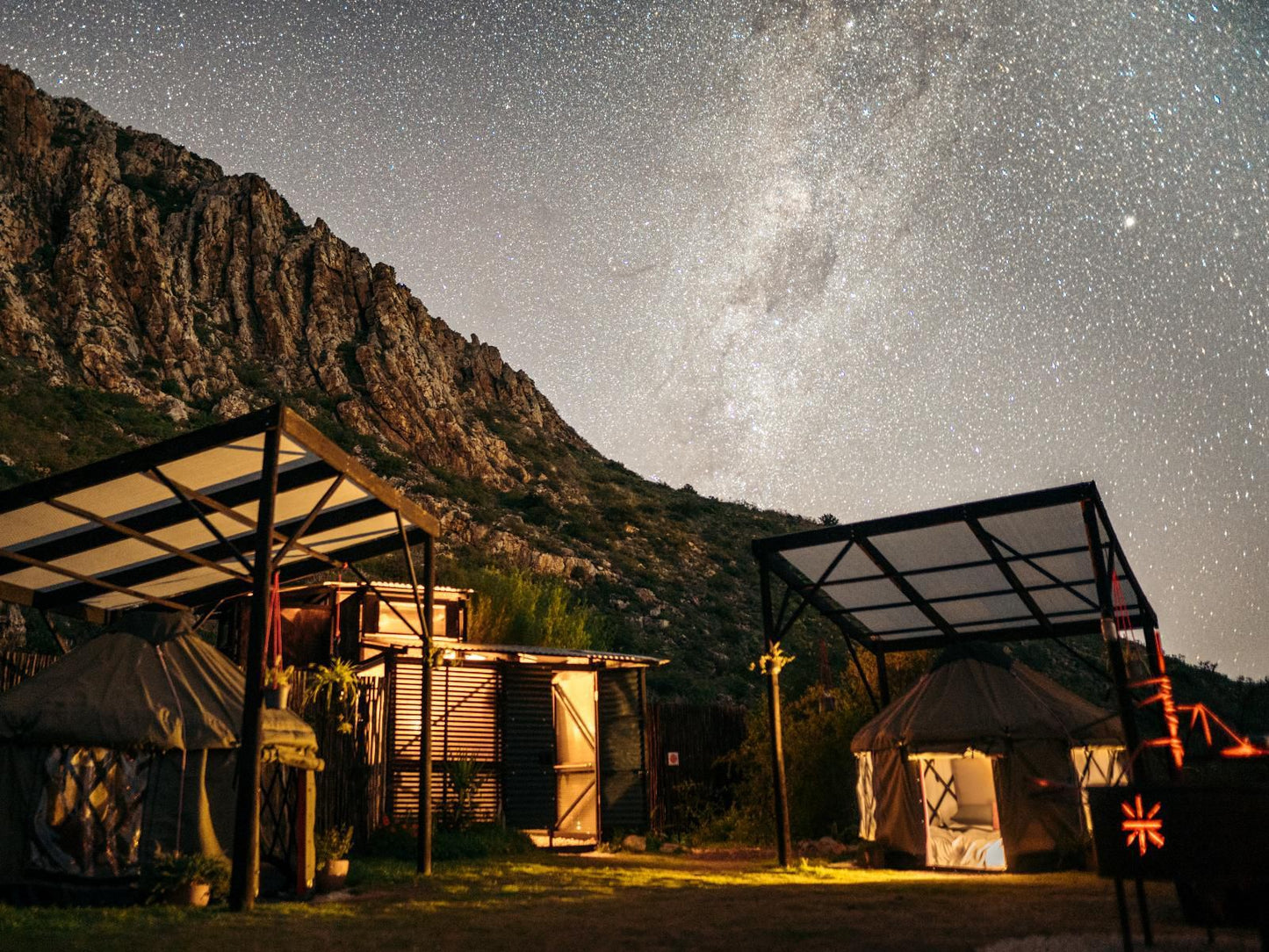 Southern Yurts Bot River Western Cape South Africa Night Sky, Nature