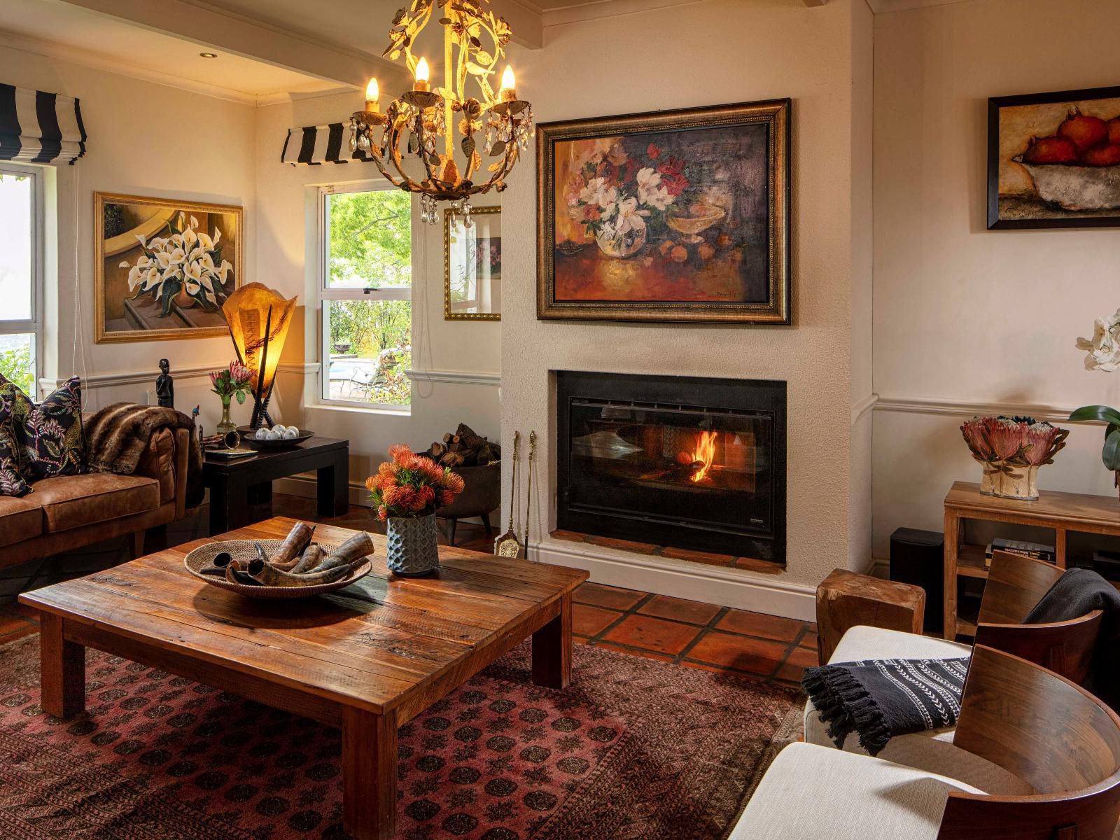 Spanish Farm Luxury Guest Villas Spanish Farm Ext 1 Somerset West Western Cape South Africa Fire, Nature, Living Room