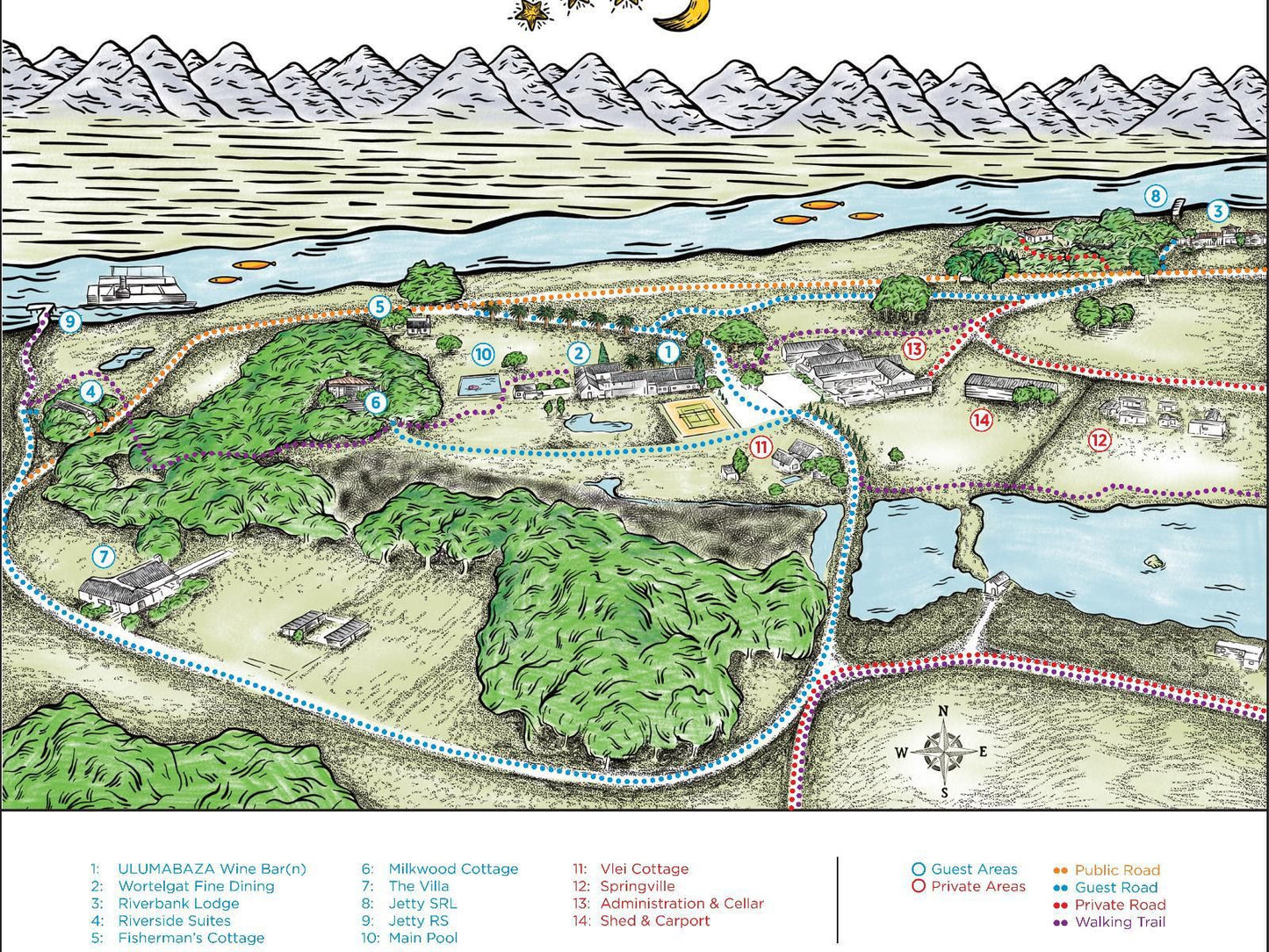 Springfontein Wine Estate, Map