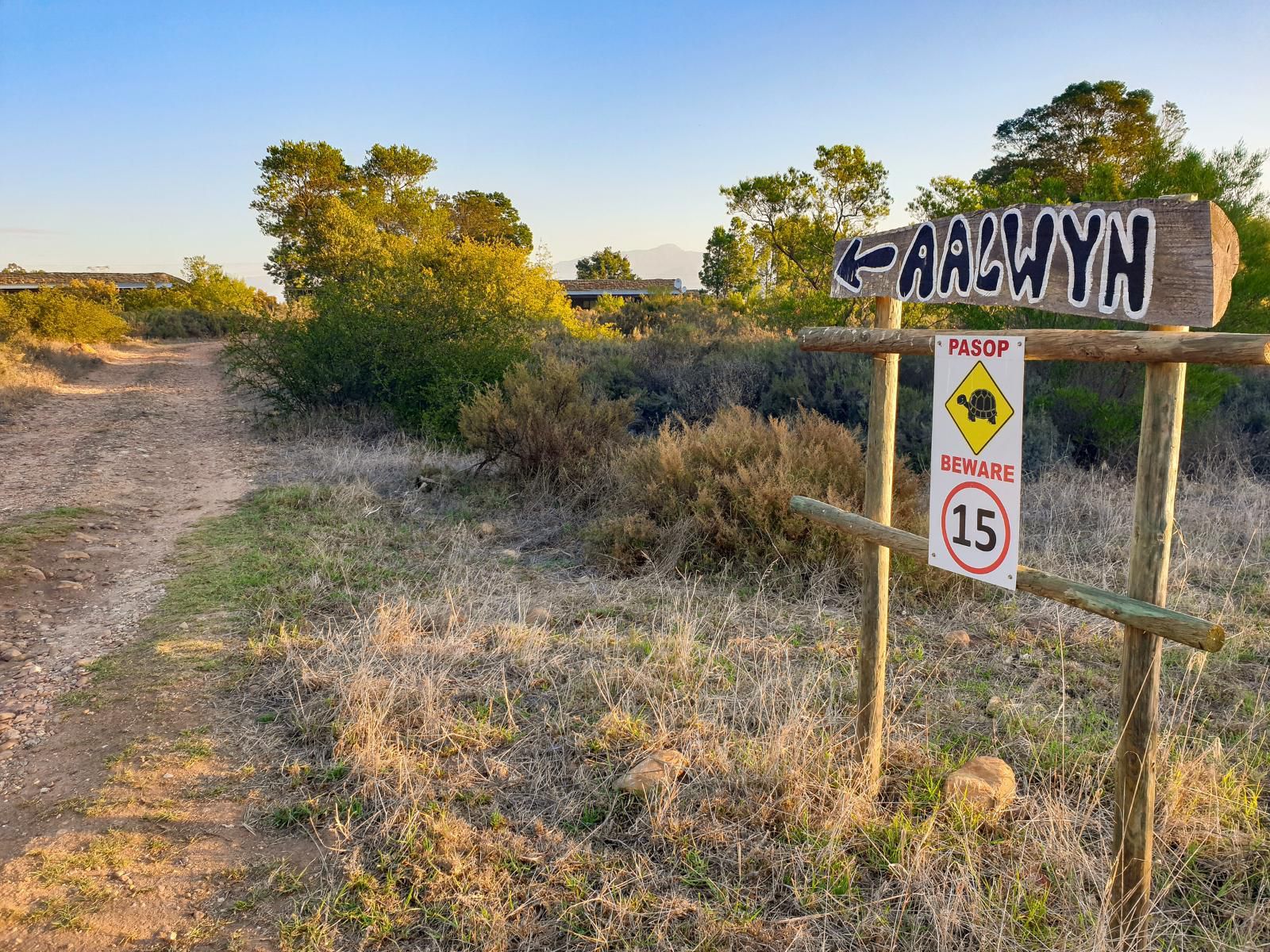 Steenbok Farm Cottages, Sign, Text