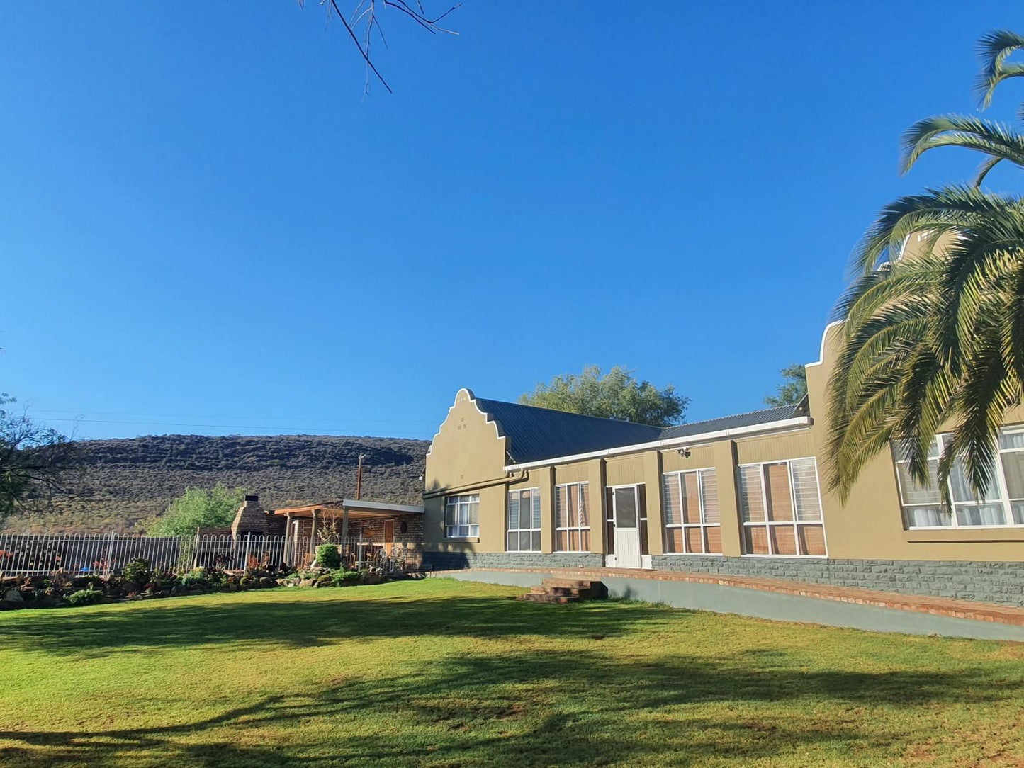 Stille Karoo Oudtshoorn Western Cape South Africa Complementary Colors, House, Building, Architecture, Palm Tree, Plant, Nature, Wood