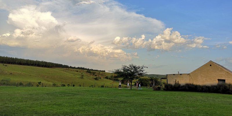 Suikerbosskuur Chalet Amsterdam Mpumalanga Mpumalanga South Africa Field, Nature, Agriculture, Ruin, Architecture, Sky, Tree, Plant, Wood, Clouds, Framing, Lowland