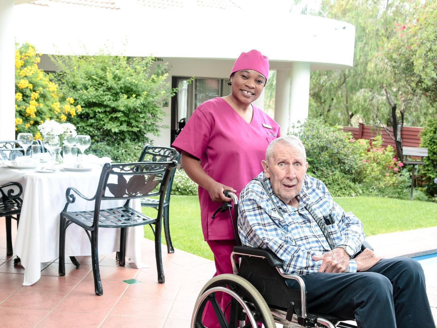 Sunninghill Recovery Lodge, Face, Person, Two Faces, Frontal Face, Female, Adult, Eyes Open, Smile, Male, Elderly