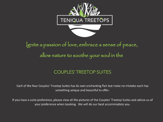 Couples Treetop Suite @ Teniqua Treetops