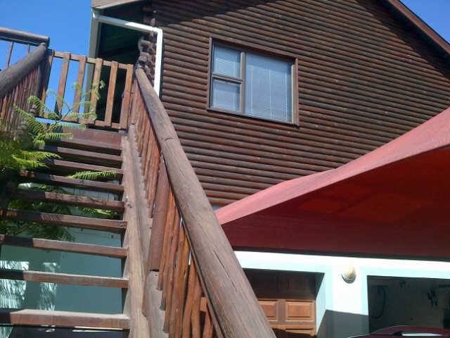 Tertia S Log Cabin Port Alfred Eastern Cape South Africa Stairs, Architecture