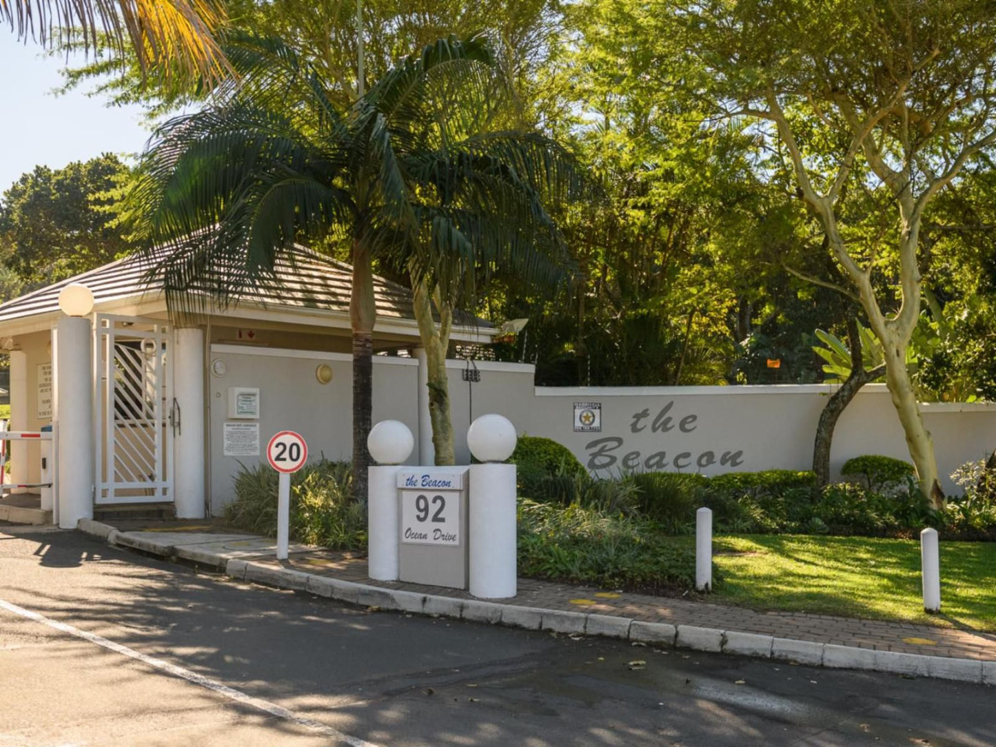 The Beacon Shakas Rock Ballito Kwazulu Natal South Africa Beach, Nature, Sand, House, Building, Architecture, Palm Tree, Plant, Wood, Sign