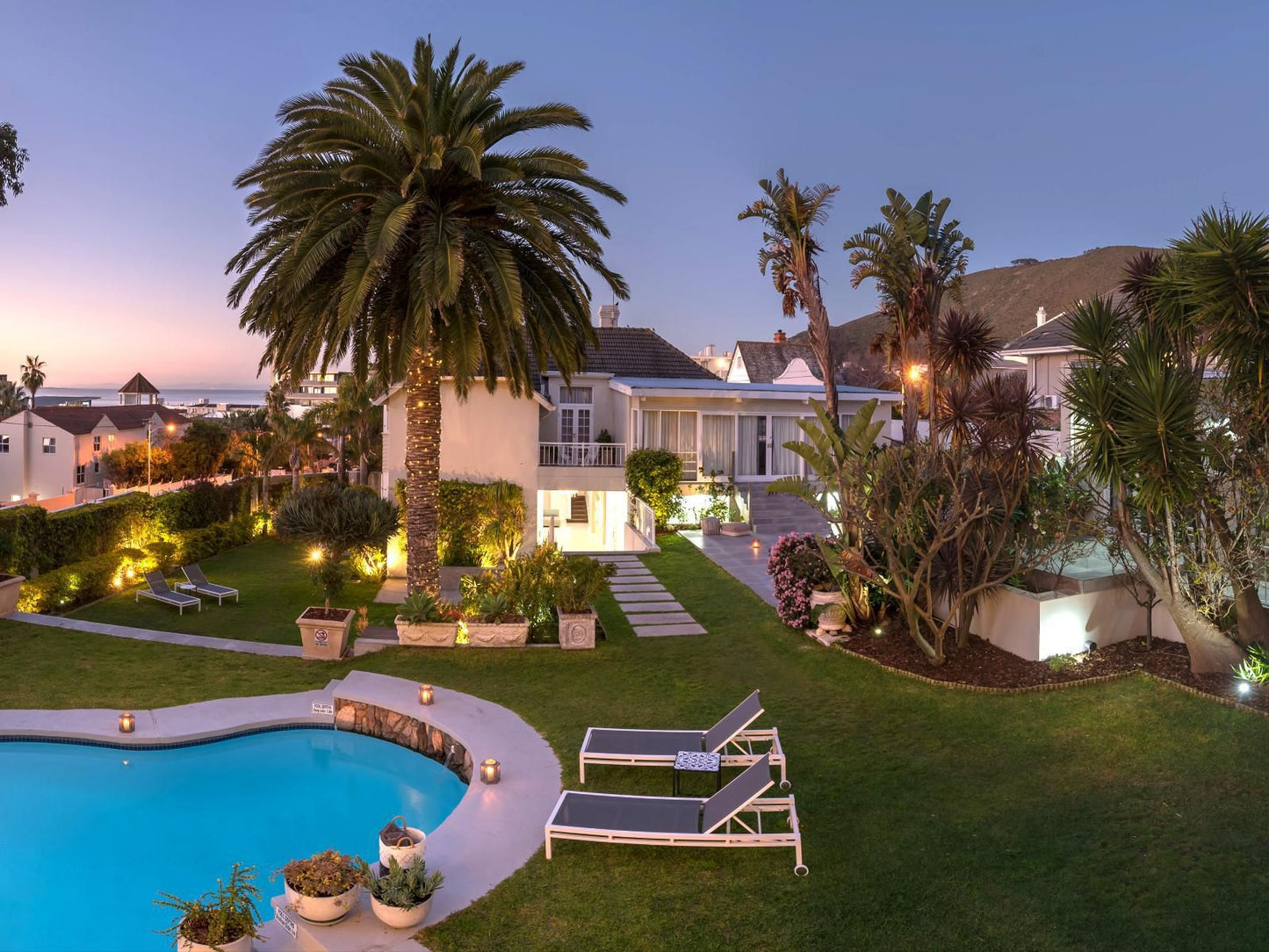 The Clarendon Fresnaye Fresnaye Cape Town Western Cape South Africa Complementary Colors, House, Building, Architecture, Palm Tree, Plant, Nature, Wood, Garden, Swimming Pool