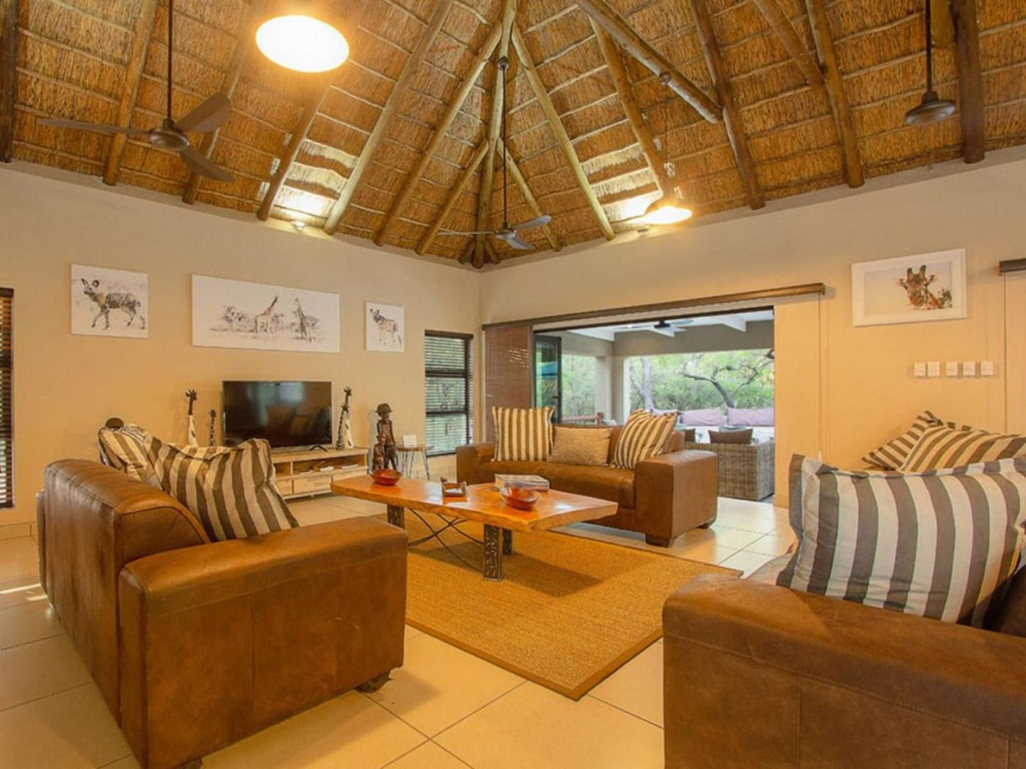 The Den At Kruger 3479 Marloth Park Mpumalanga South Africa Sepia Tones, Living Room