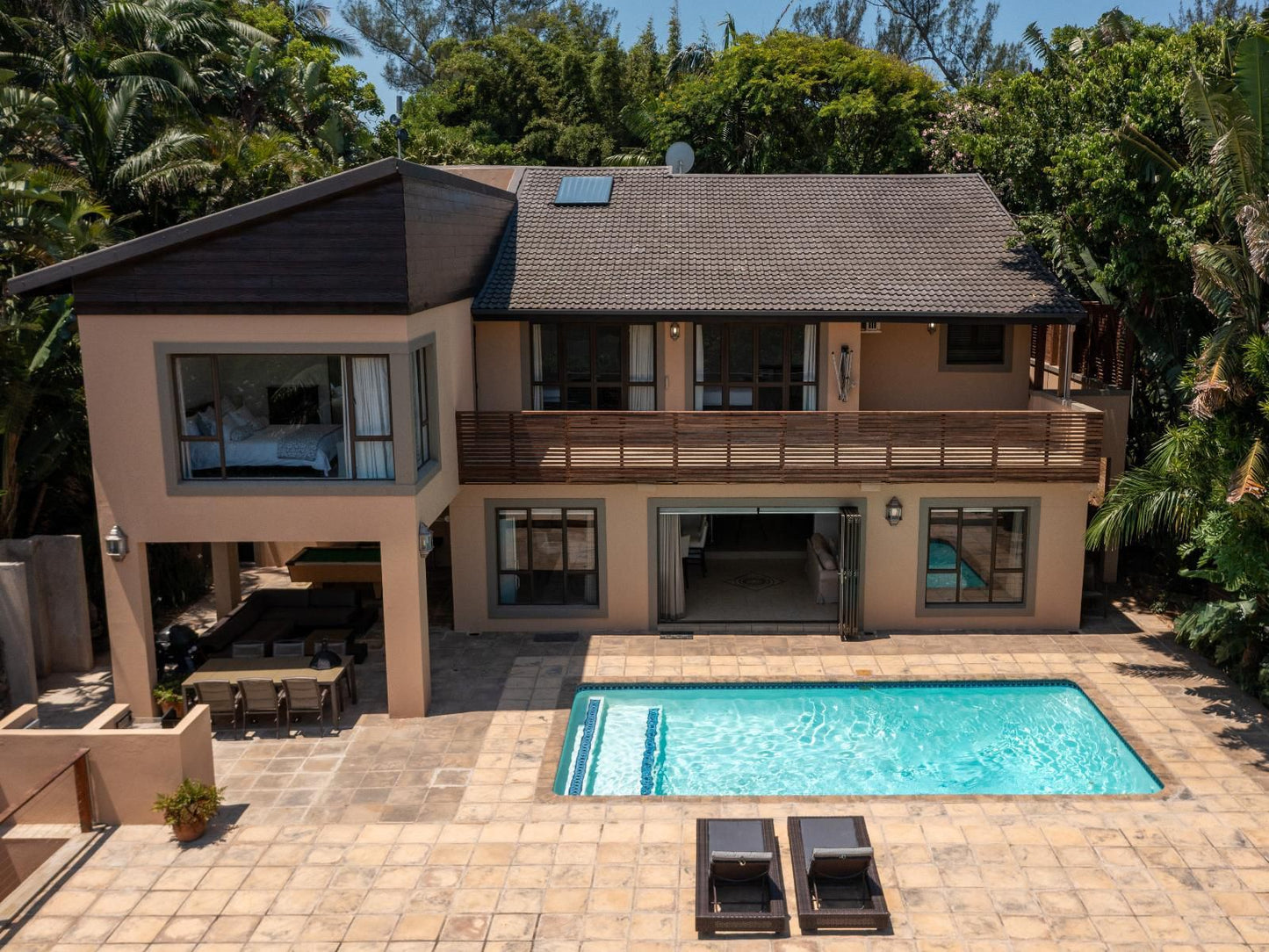 The Fairways Salt Rock Ballito Kwazulu Natal South Africa House, Building, Architecture, Palm Tree, Plant, Nature, Wood, Swimming Pool