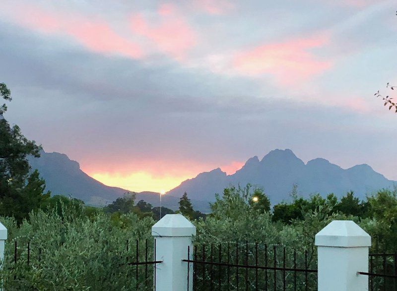 The Olive Villa Franschhoek La Motte Franschhoek Western Cape South Africa Mountain, Nature, Sky, Sunset