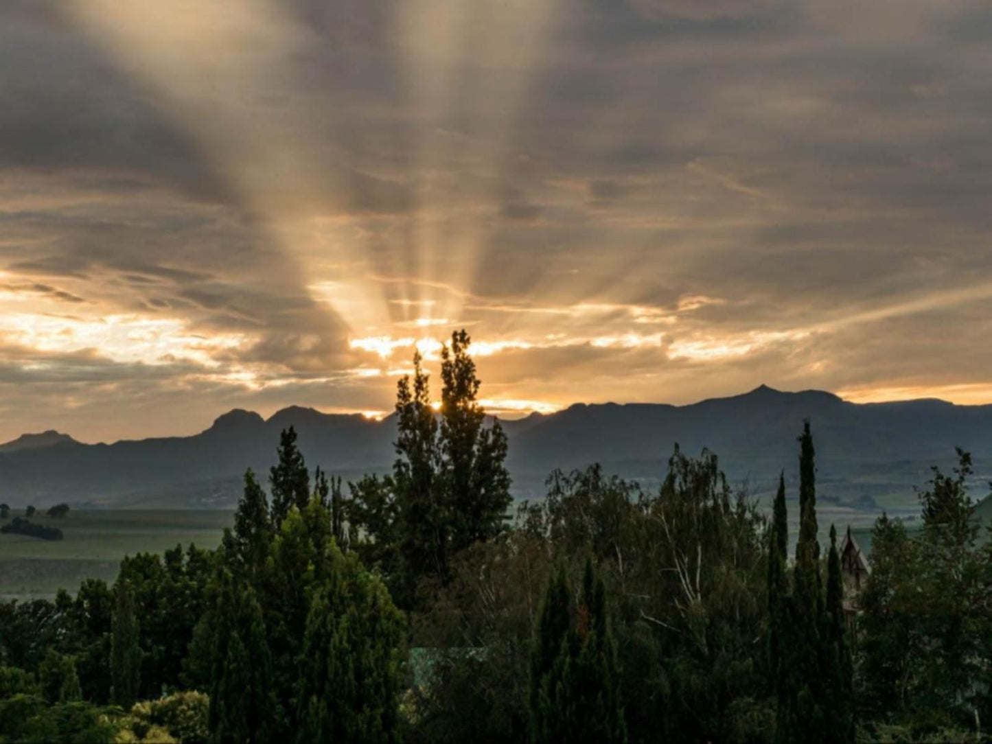 The Red Door Clarens Clarens Free State South Africa Sky, Nature, Sunset