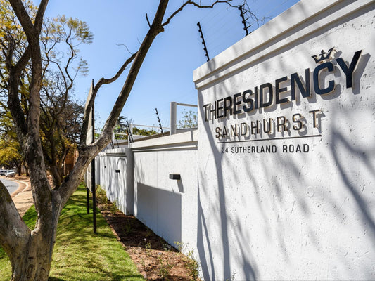 The Residency Sandhurst Hurlingham Johannesburg Gauteng South Africa House, Building, Architecture, Palm Tree, Plant, Nature, Wood, Sign, Text