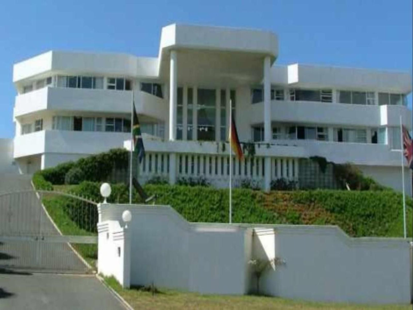 The White House Guesthouse, Building, Architecture, Flag, House, Palm Tree, Plant, Nature, Wood