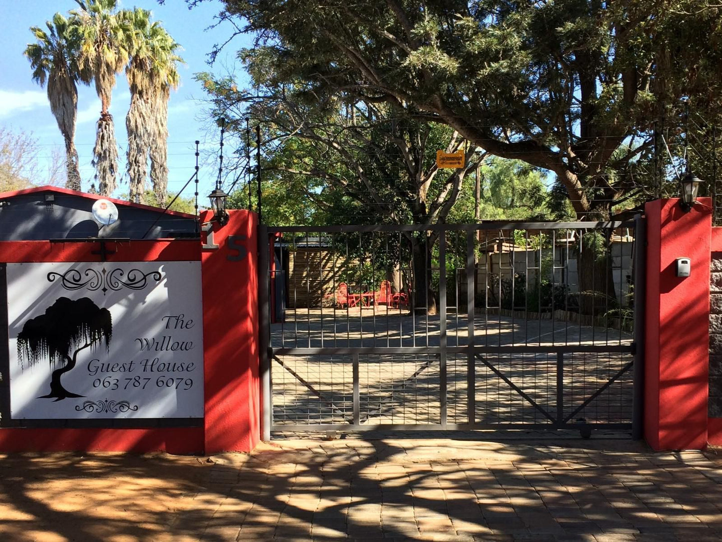 The Willow Guesthouse Fauna Park Polokwane Pietersburg Limpopo Province South Africa Flag, Palm Tree, Plant, Nature, Wood, Sign