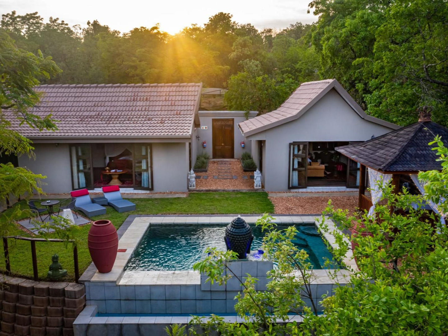 The Zarafa Hazyview Mpumalanga South Africa House, Building, Architecture, Garden, Nature, Plant, Swimming Pool