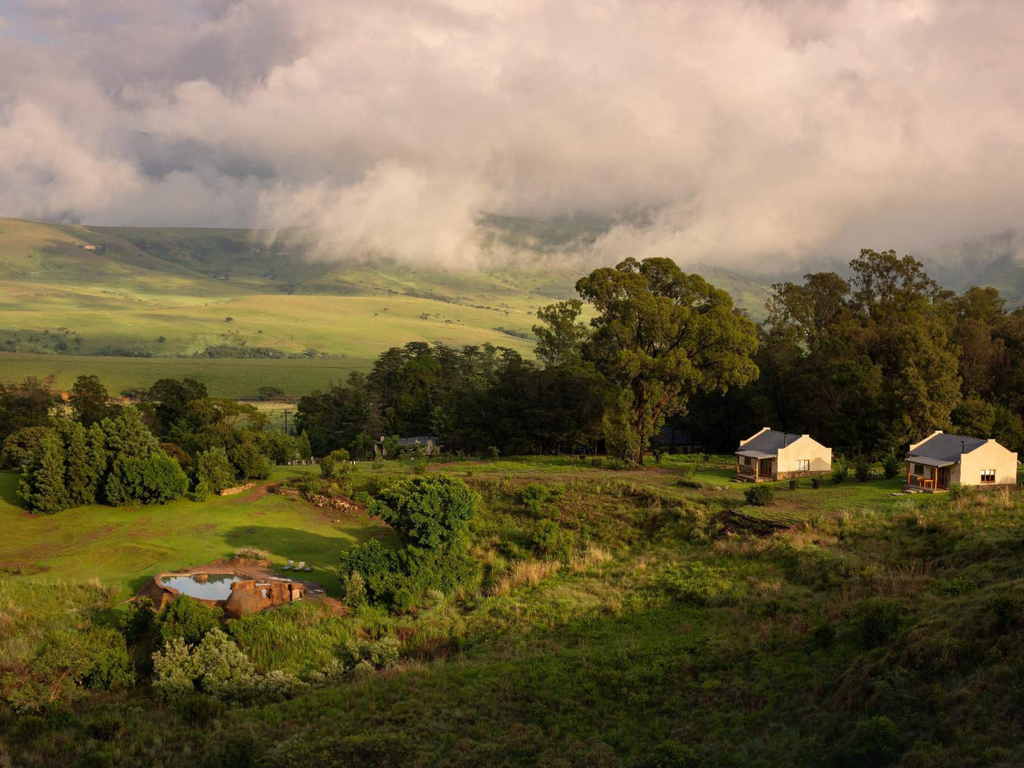 The Berghouse And Cottages Bergville Kwazulu Natal South Africa Tree, Plant, Nature, Wood, Highland