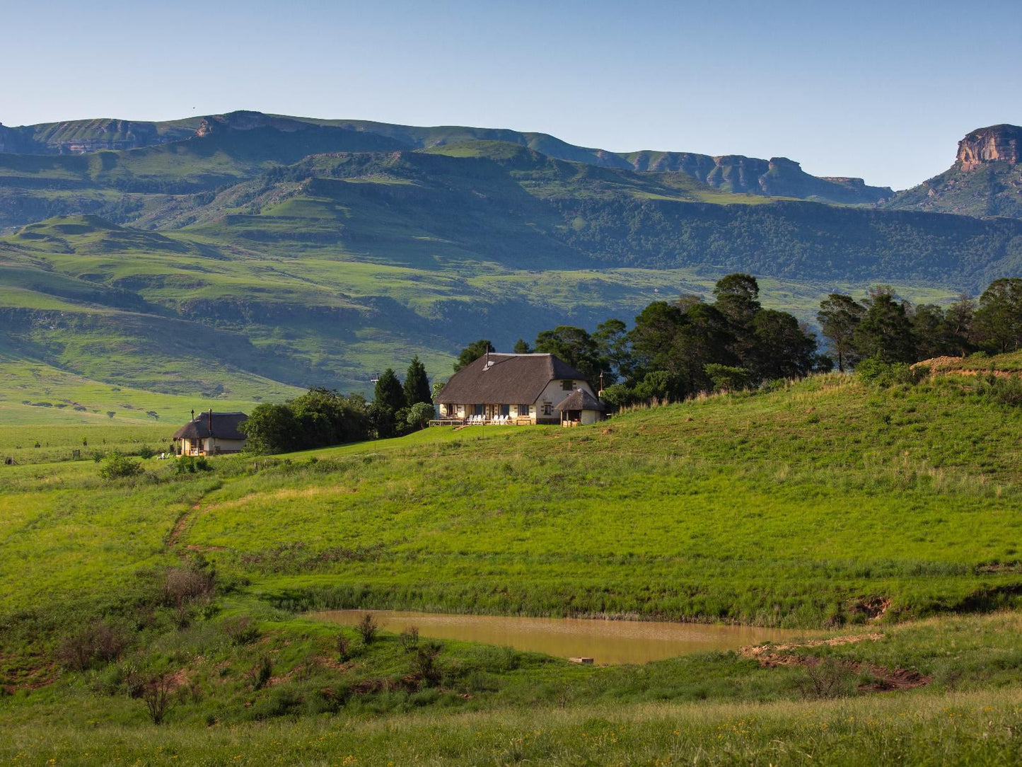 The Berghouse And Cottages Bergville Kwazulu Natal South Africa Complementary Colors, Field, Nature, Agriculture, Highland