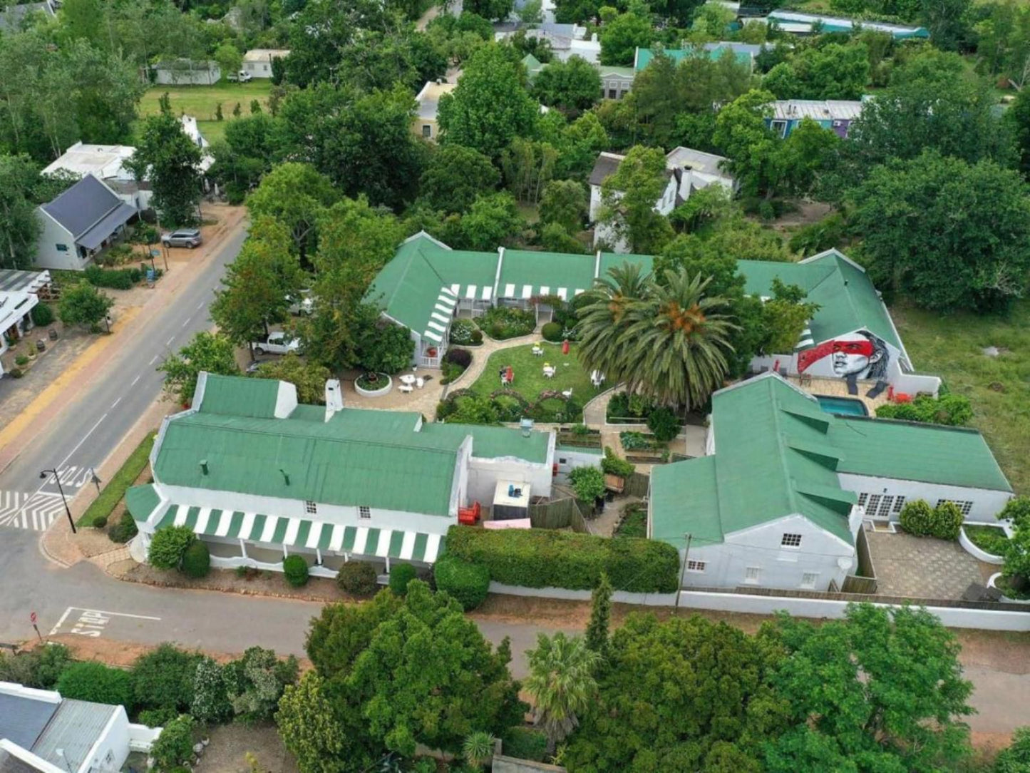 The Post House Greyton Western Cape South Africa House, Building, Architecture, Palm Tree, Plant, Nature, Wood, Aerial Photography