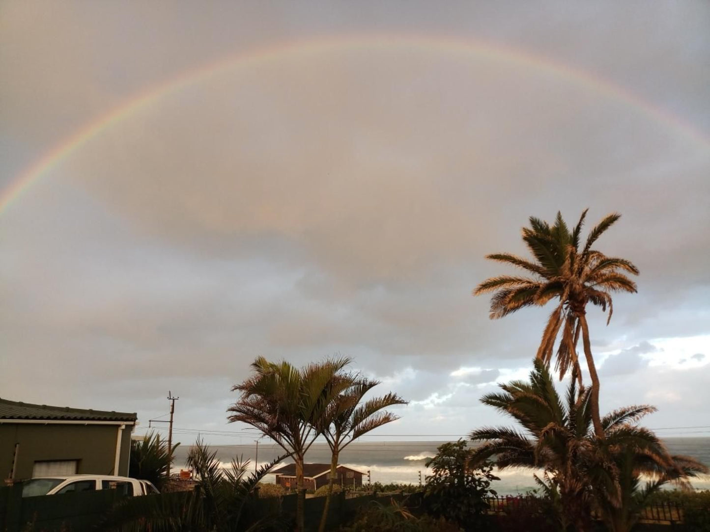 The Shack Scottburgh Kwazulu Natal South Africa Palm Tree, Plant, Nature, Wood, Rainbow