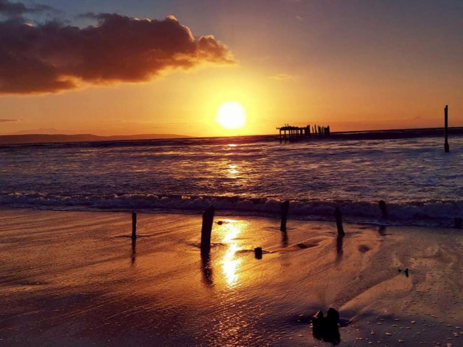 The Sunset Velddrif Western Cape South Africa Beach, Nature, Sand, Pier, Architecture, Sky, Ocean, Waters, Sunset