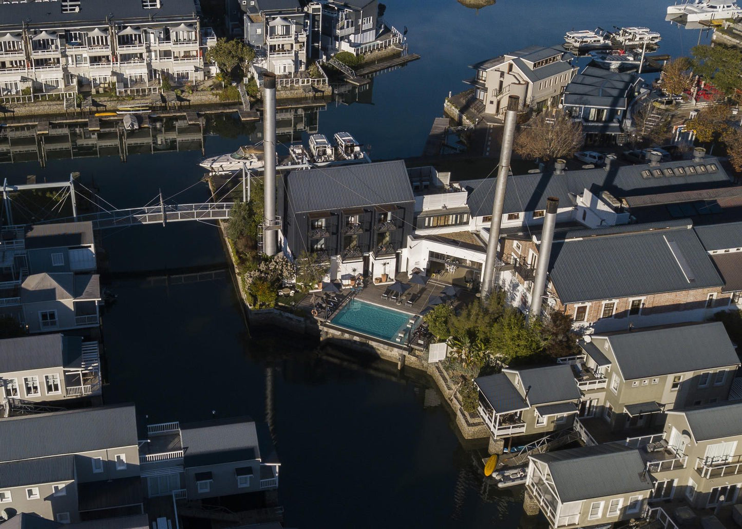 The Turbine Hotel And Spa Thesen Island Knysna Western Cape South Africa House, Building, Architecture, Aerial Photography, City