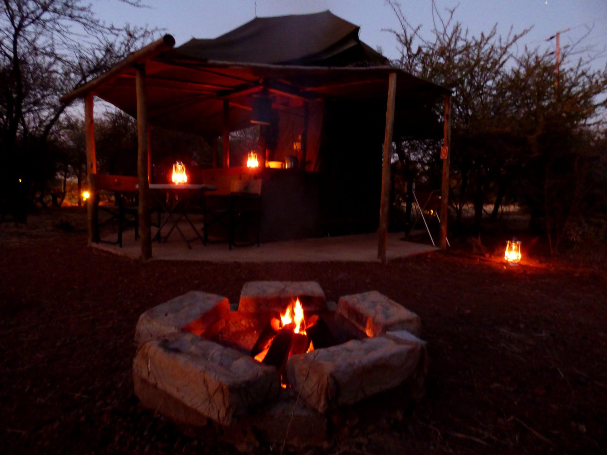 Thorn Tree Bush Camp Accommodation Dinokeng Game Reserve Gauteng South Africa Colorful, Fire, Nature