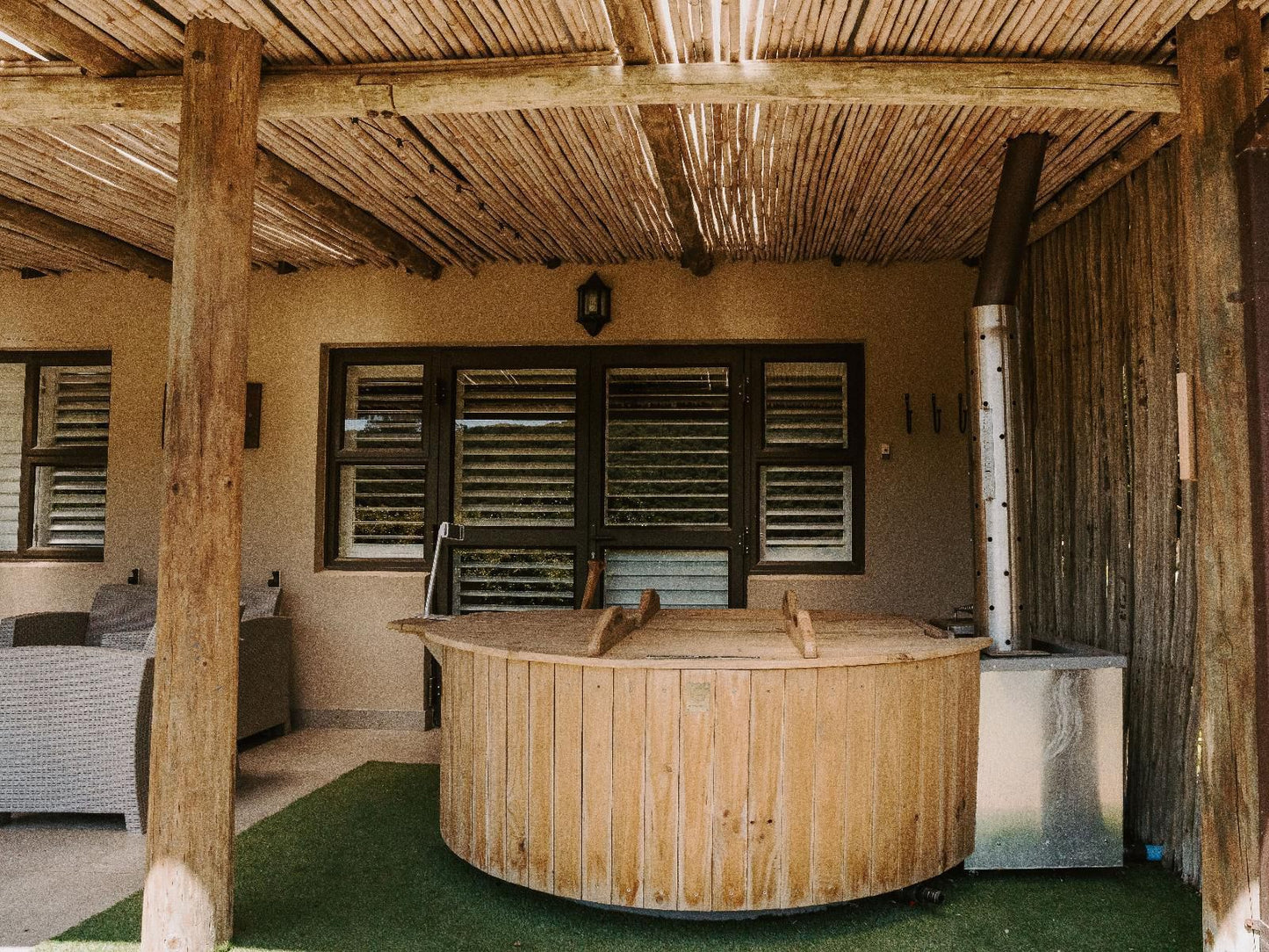 Thunzi Bush Lodge Maitlands Port Elizabeth Eastern Cape South Africa Sepia Tones, Sauna, Wood
