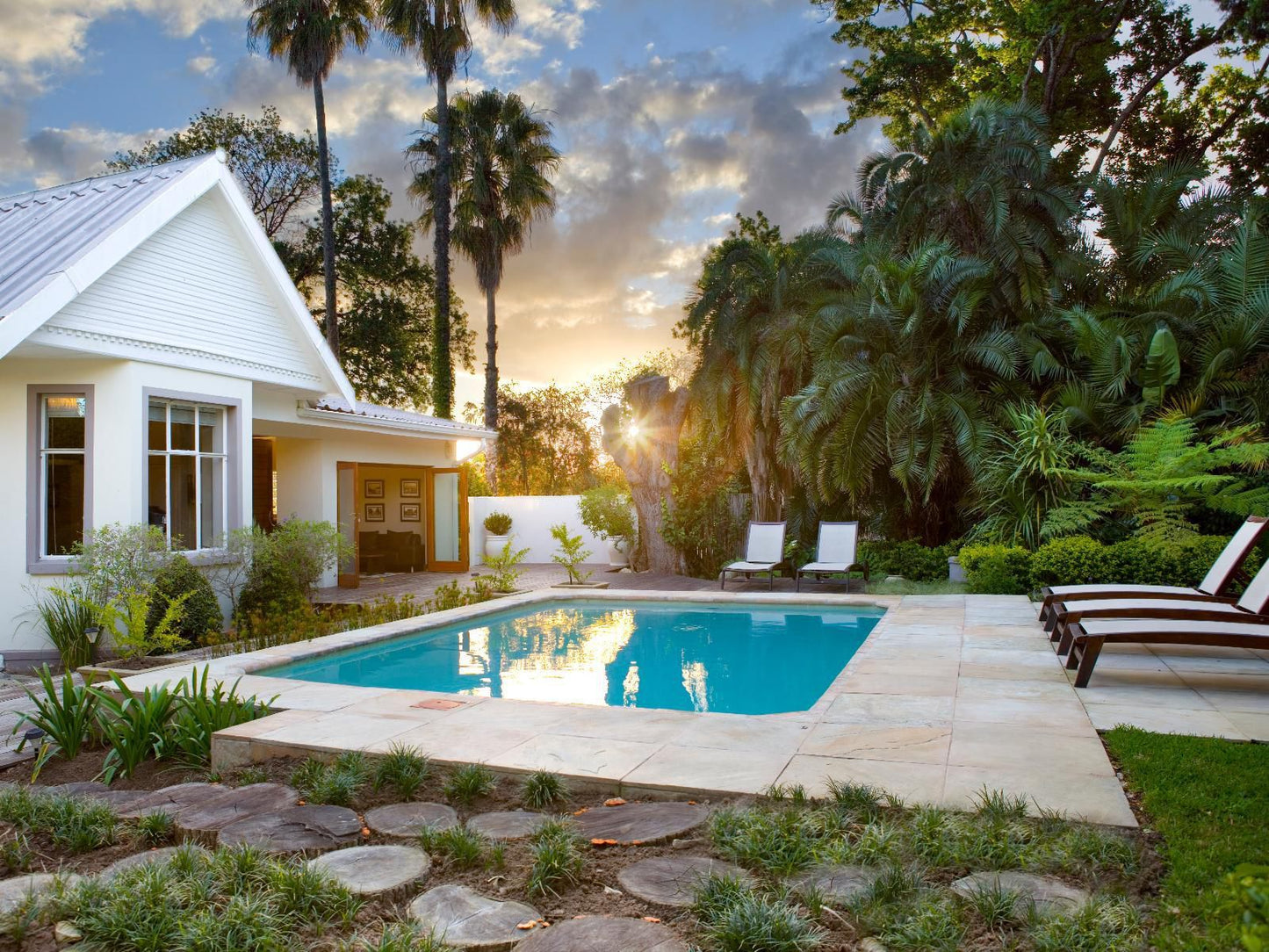 Tides End Manor House Knysna Western Cape South Africa House, Building, Architecture, Palm Tree, Plant, Nature, Wood, Swimming Pool