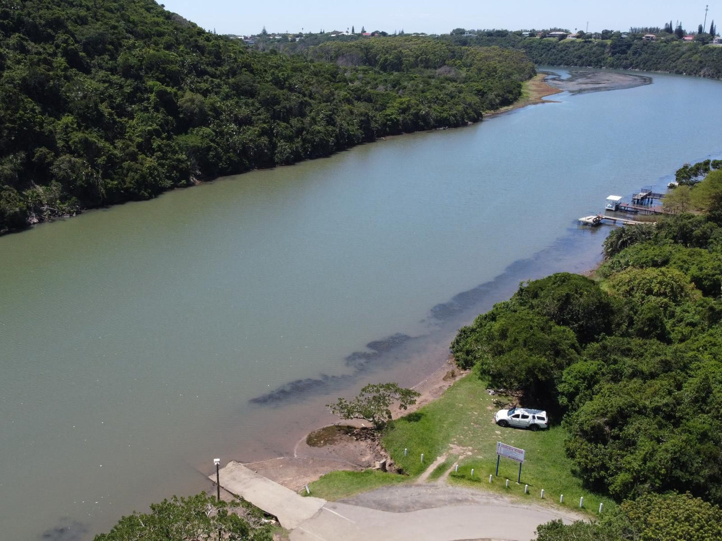 Tidewaters River Lodge Gonubie East London Eastern Cape South Africa Boat, Vehicle, River, Nature, Waters, Aerial Photography