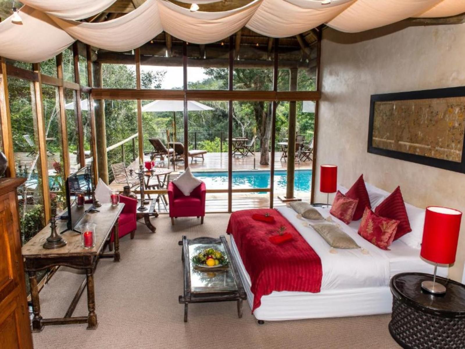 Trogon House And Forest Spa The Crags Western Cape South Africa Bedroom, Swimming Pool